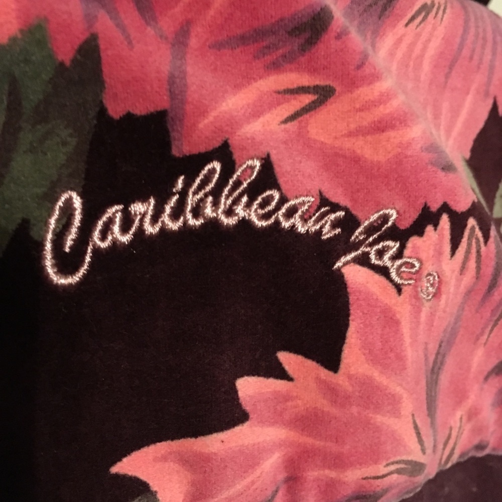 Caribbean Joe Floral Velvet Blazer.